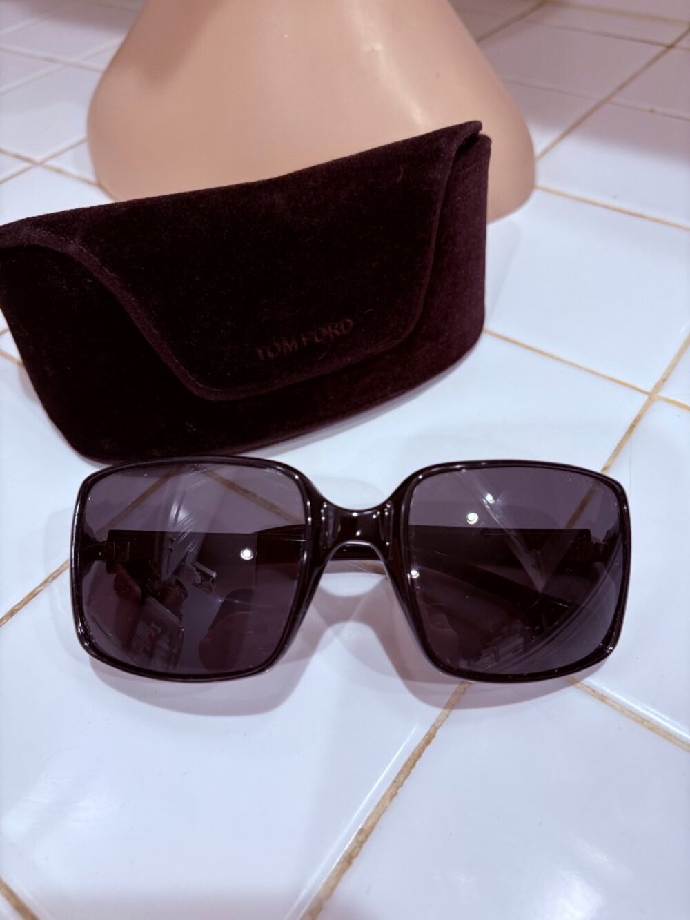 Tom Ford pre-owned black sunglasses